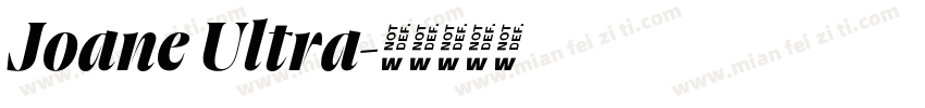 Joane Ultra字体转换